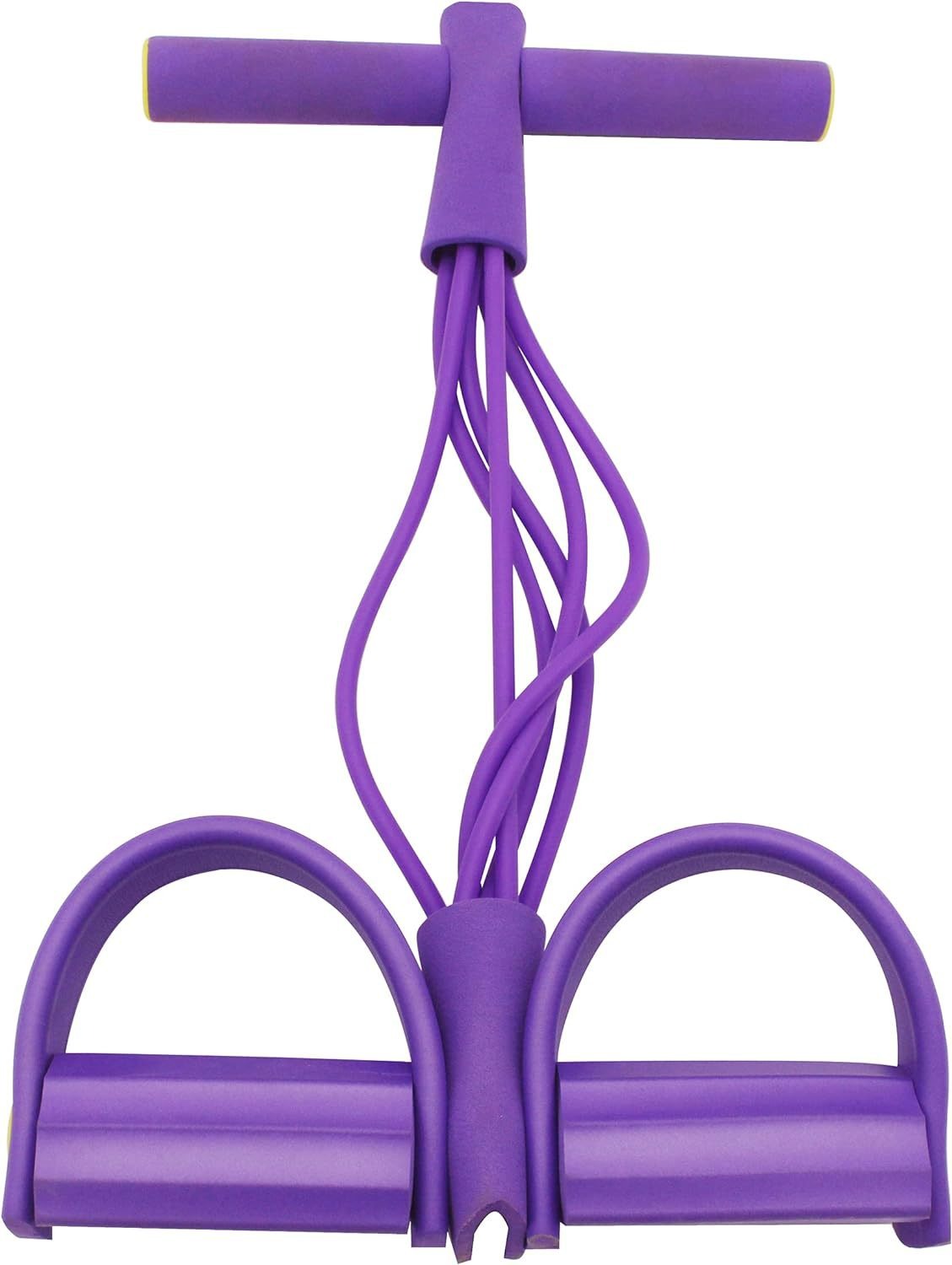 Six tube upgraded sit ups abdominal exercises yoga fitness tension rope multifunctional foot pedal stretcher - Korvel