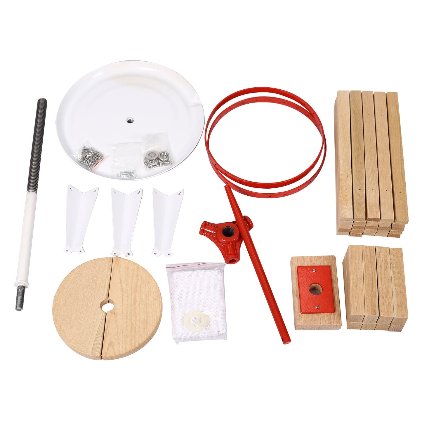 Fruit Wine Press and Crusher and Filter Bag,100% Nature Apple&Grape&Berries Crusher Manual Juice Maker for Kitchen - Korvel