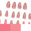 Manicure Wearable Nails Pink Nails Dot Ink Gold Foil Nail Art Stickers White Flower Nail Stickers Removable Nail - Korvel
