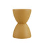 Table d'appoint en plastique jaune élégant