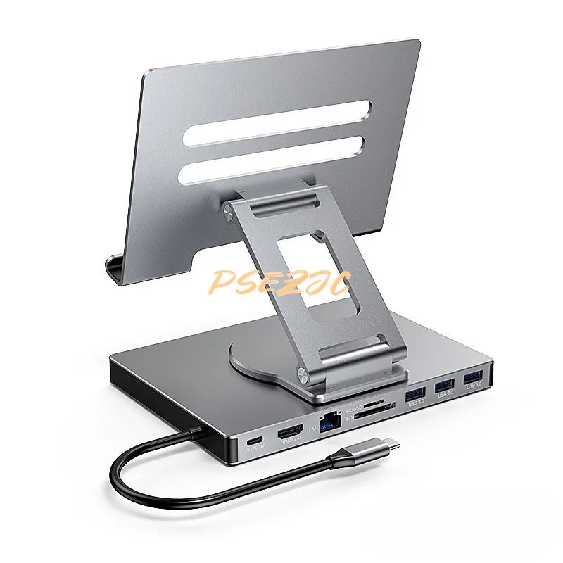 4K/60Hz USB 3.0 Splitter Hub with Gigabit Ethernet Port