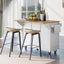 Kitchen trolley with rubber wood leaf countertop, 5-wheel kitchen island, storage cabinet and 3 dining drawers, white - Korvel