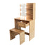 Elegant Bedroom Vanity Set with LED Mirror and Storage