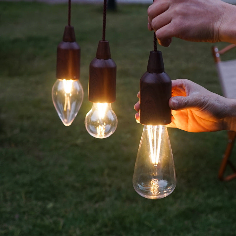 Outdoor Portable Camping Lights Retro Lighting LED Cable Lights Tent Lights Christmas Camping Atmosphere Lights Decorative Chandeliers - Korvel