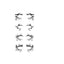 Halloween Eyeliner Stick Scary Fashion Party Makeup Kit Bat Spider Decorative Eyeliner Eyeshadow Stick - Korvel