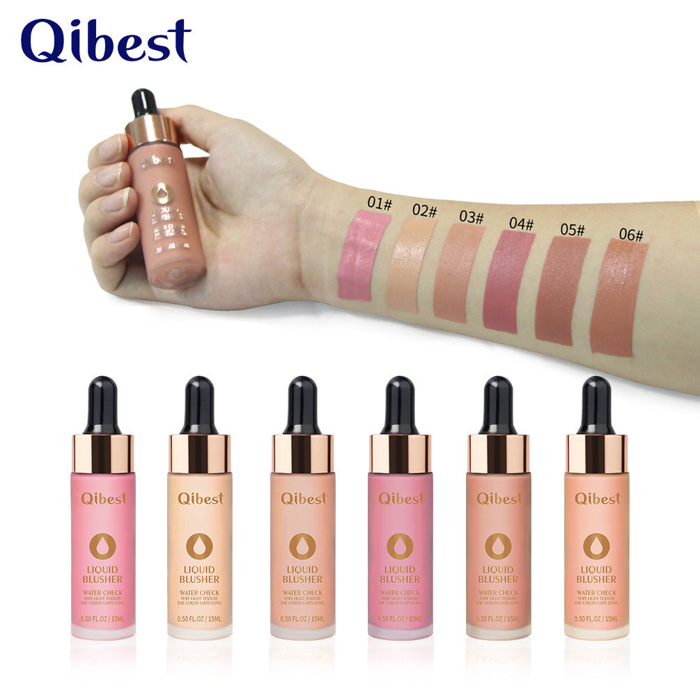 QIBEST Rubor Líquido Natural para una Piel Radiante