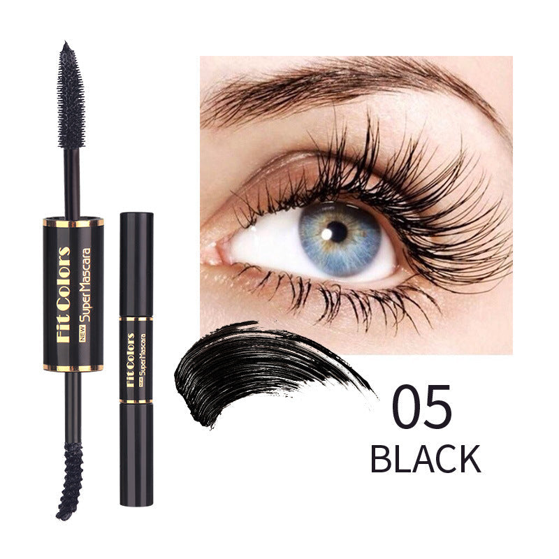 Fit Colors Double-Head Color Mascara Thick Curling Waterproof Not Smudged Multi-White Eyebrow Mascara - Korvel