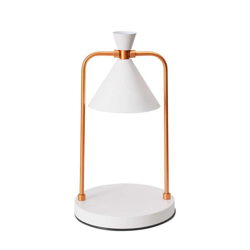 Aromatherapy desktop retro melting candle simple desk lamp bedroom dimmable melting wax lamp iron art fragrance night light - Korvel