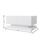 High Glossy Coffee Table with 2 Drawers have RGB Led Light with Buletooth Control - Korvel