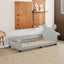 Twin Size Upholstered Daybed with Carton Ears Shaped Headboard  Grey - Korvel