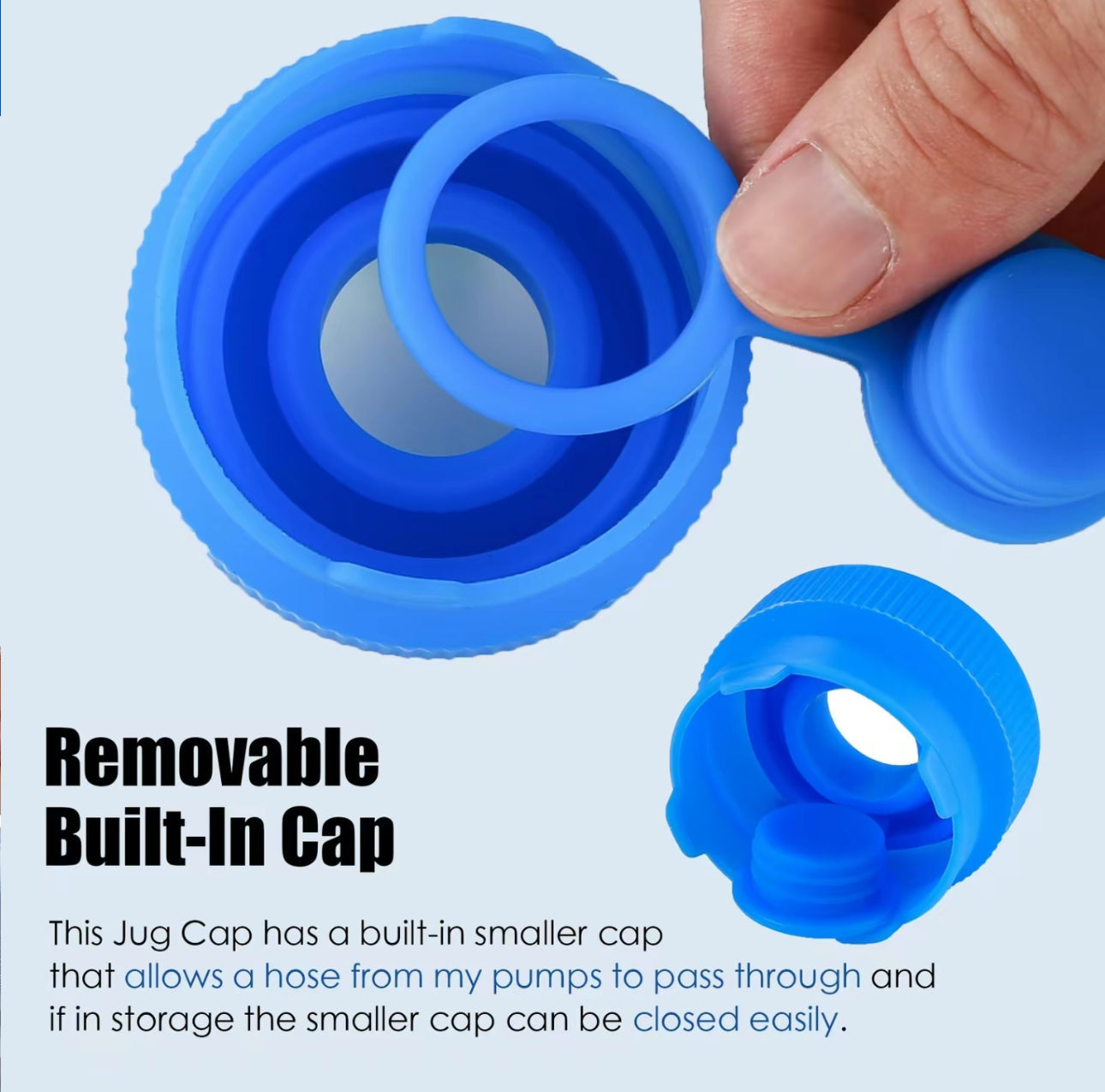 Capuchon Gallon SipSeal - Couvercles en silicone réutilisables pour jugs d'eau