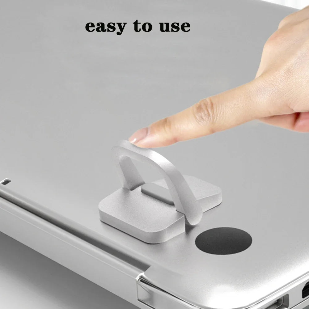 Mini Foldable Laptop Stand, Portable Computer Keyboard , Self-Adhesive Invisible Notebook Stand and Keyboard Lift for Desk - Korvel