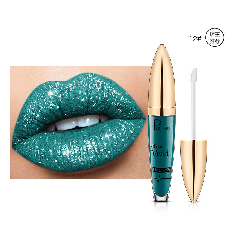 Pudaier Sip Glitter Flip Matte Pearl Lip Gloss
