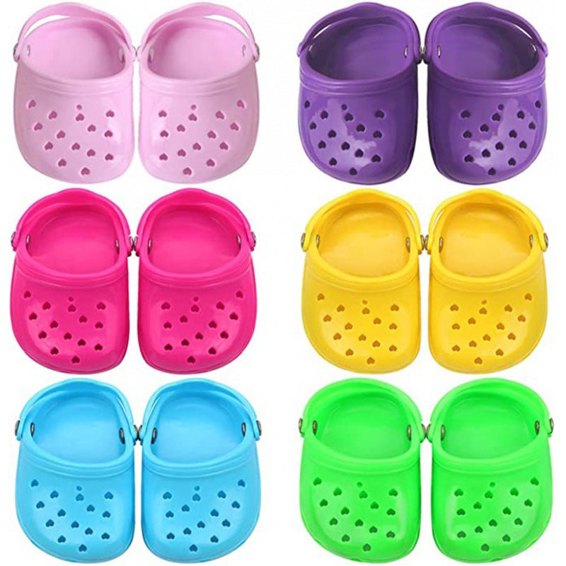 Heart Shaped Pet Dog Hole Shoes Silica Gel Wear-Resistant Breathable Slippers Dog Sandals Pet Decorations - Korvel