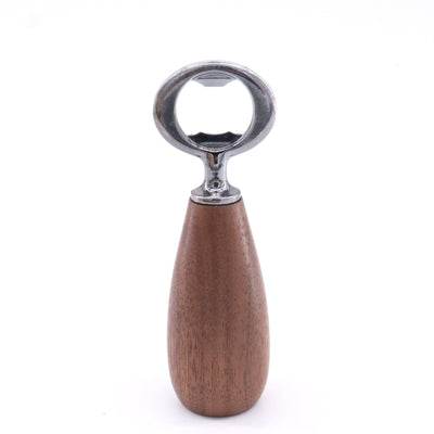 Bottle opener bottle opener beer beverage soda black walnut solid wood handle home personality creative bottle opener artifact - Korvel