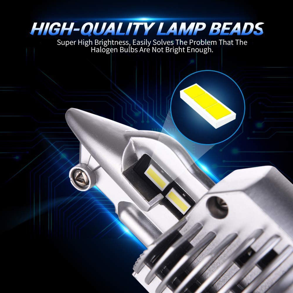 Bombillas de faros LED KAFOLEE H4 9003 HB2 - 16000LM