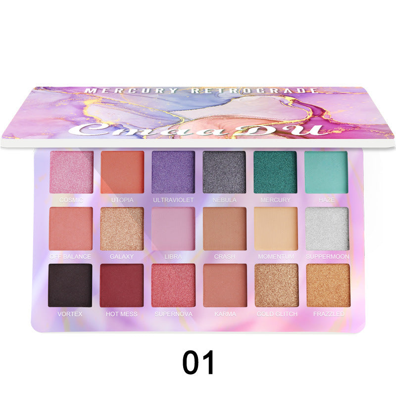 Palette de fards à paupières CmaaDu 18 couleurs - Mat et Métallique