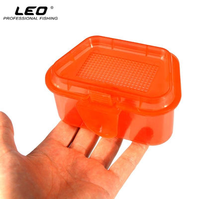 LEO Breathable Plastic Fishing Live Bait Storage Box Earthworm Bloodworms Bait Container - Korvel