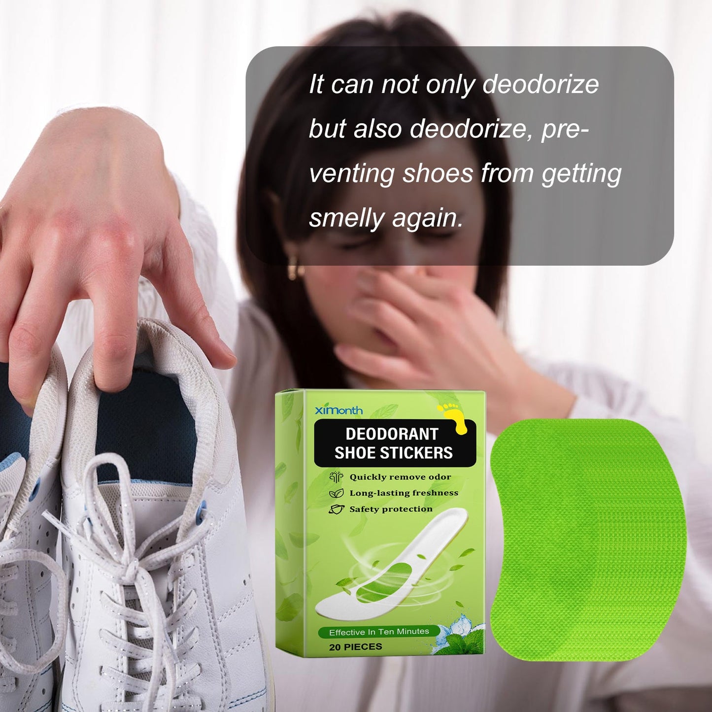 Invisible Deodorant Shoe Stickers for Fresh Footwear