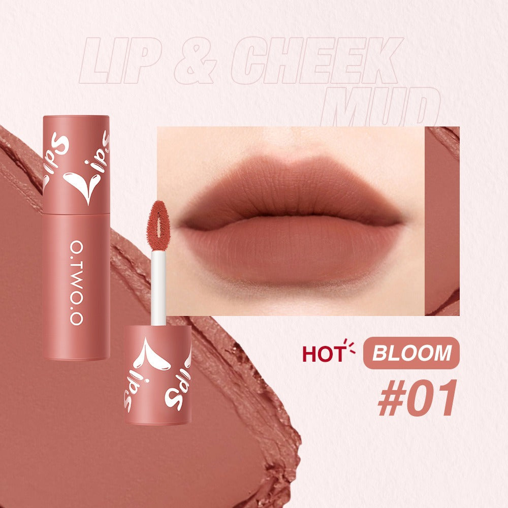 O.TWO.O Lip Clay Matte Dual-Use Lipstick & Blusher