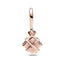 Pan Jiazhu Rose Gold Openable Birthday Gift Box Pendant Bow Ribbon Cute Gift Accessories - Korvel