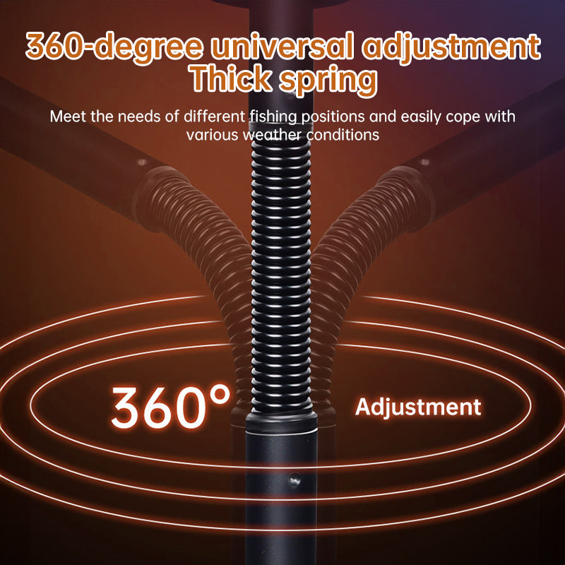 360° adjustable fishing sun umbrella: anti-UV, rainproof, portable large outdoor shade. - Korvel