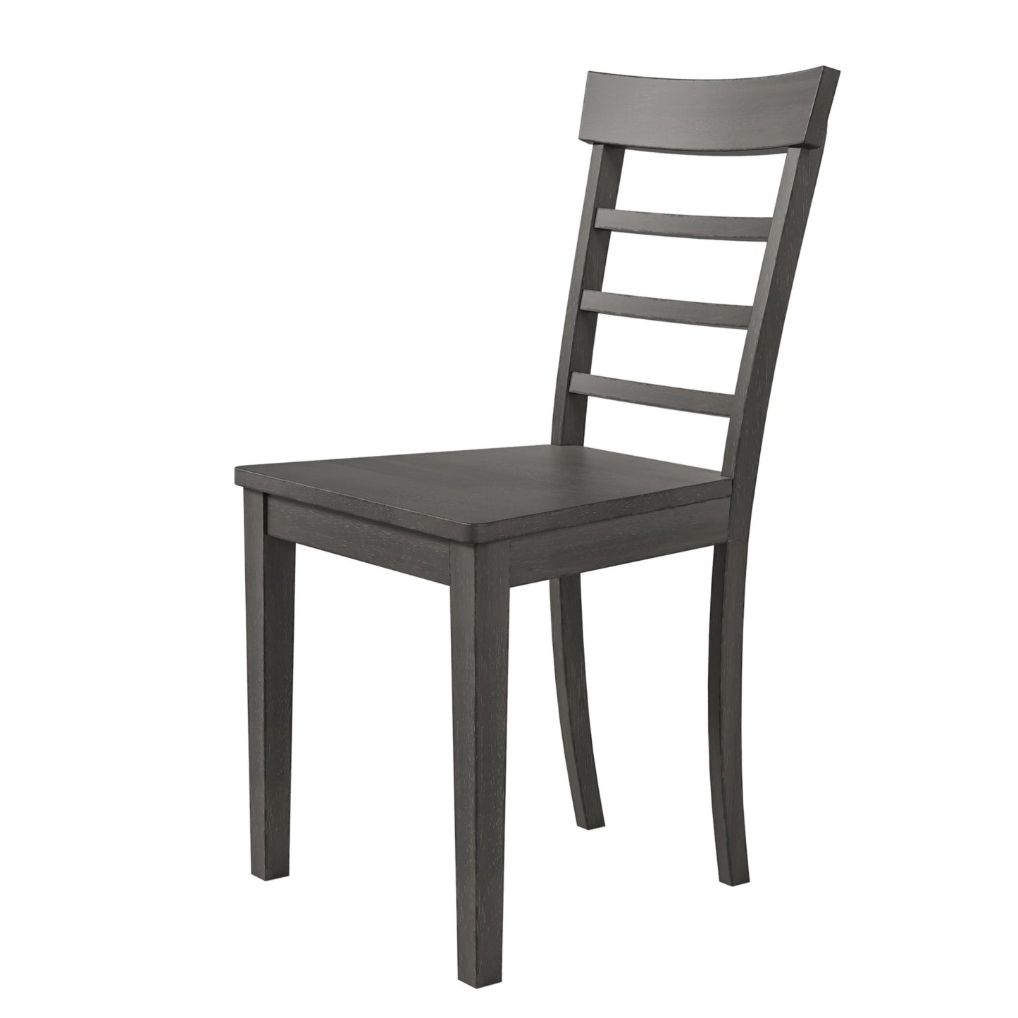 TOPMAX 5-piece square wooden pendant light expandable dining table set with 4 ladder back chairs  Gray - Korvel