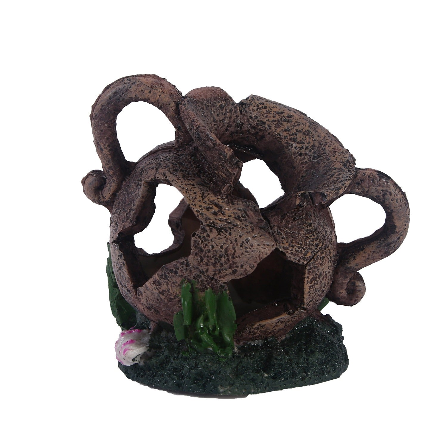 Water grass landscaping resin skull reptile toy hidden room aquarium fish tank ornaments - Korvel