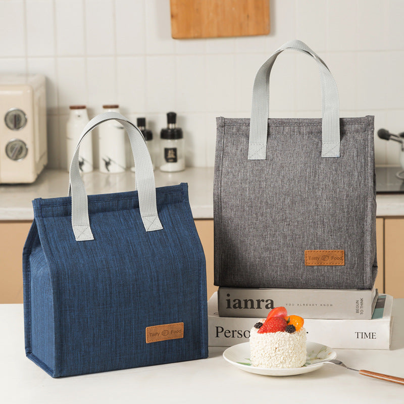 Fashionable and simple vertical large capacity portable insulated lunch bag - Korvel