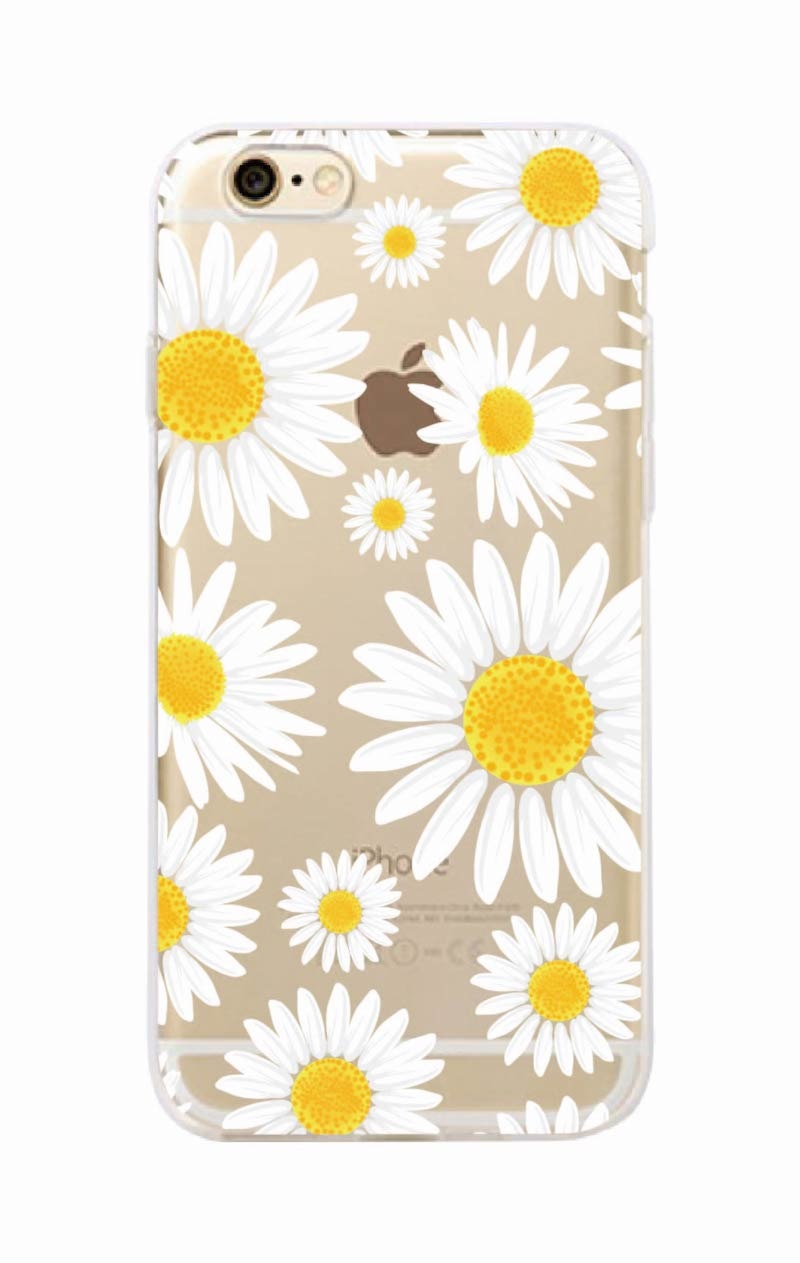 Floral Soft Clear Phone Case for iPhone & Samsung