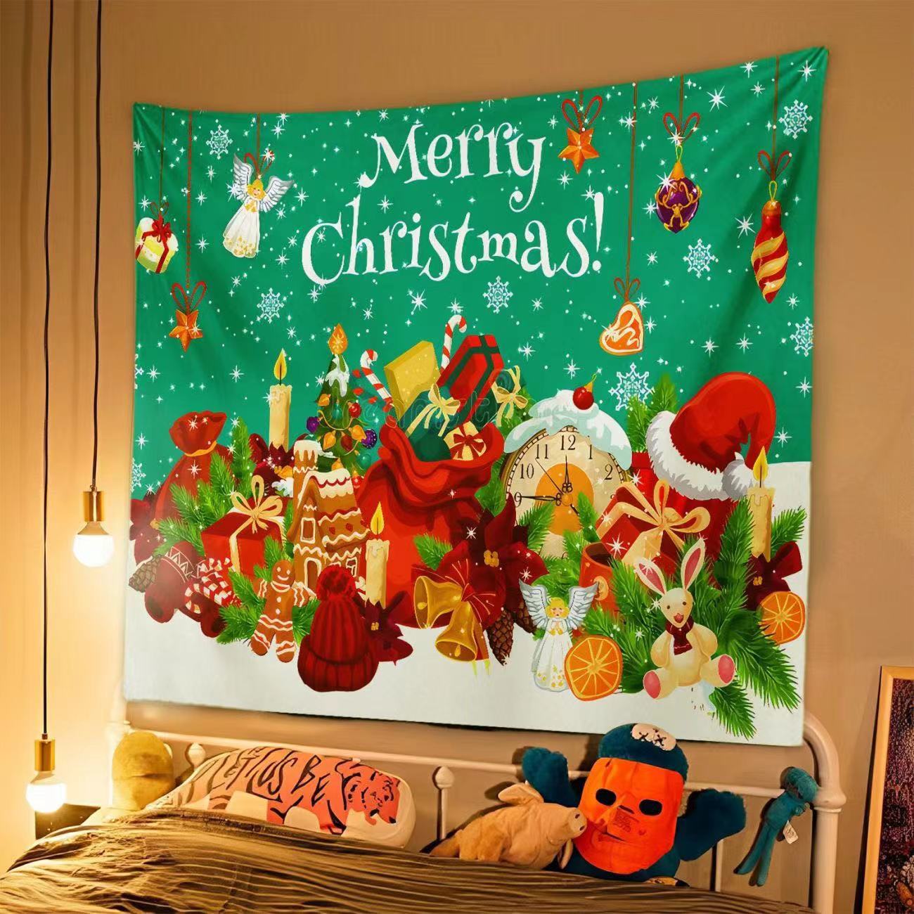 Tapisserie de Noël Élégante pour Décor Festif