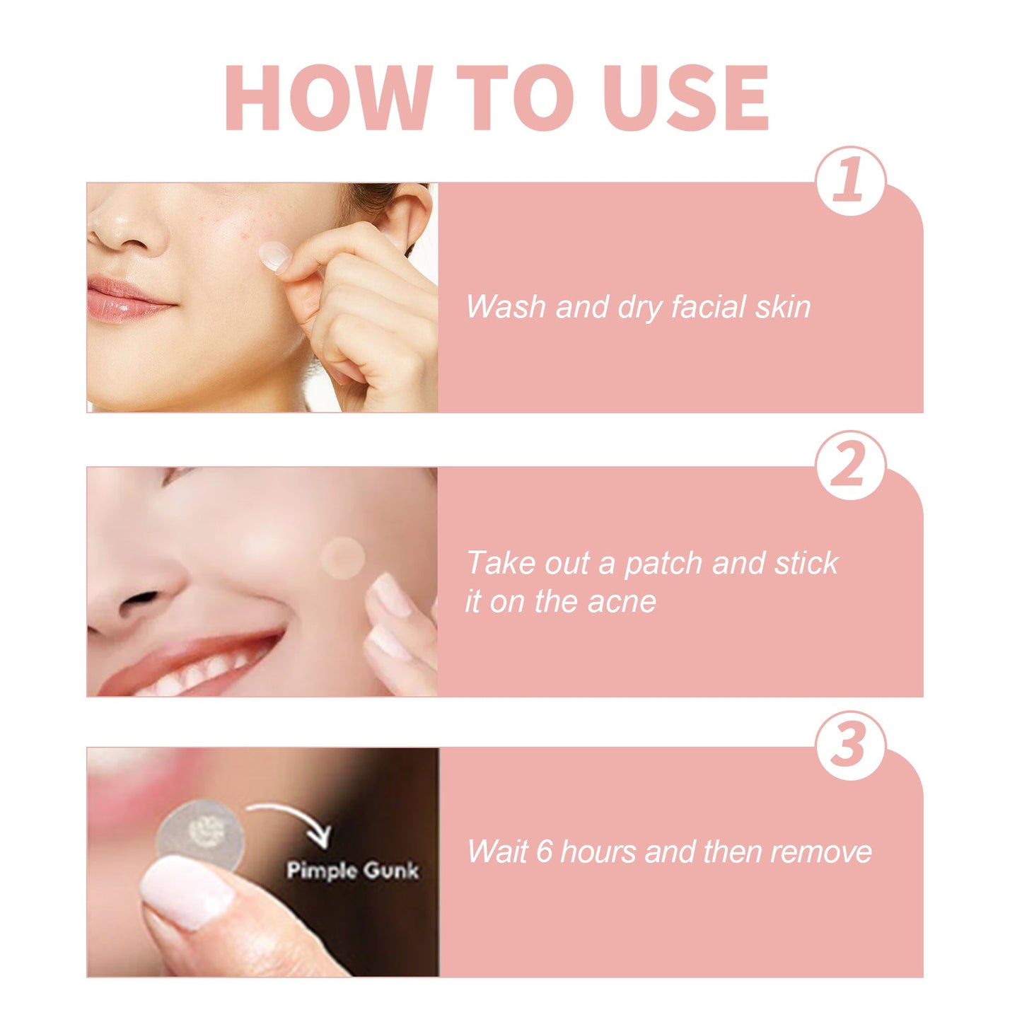 Acne Patch, Repair Acne Pimples Acne Invisible Concealer Breathable Acne Patch - Korvel
