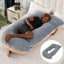 J-Shaped Pregnancy Pillow for Side Sleepers