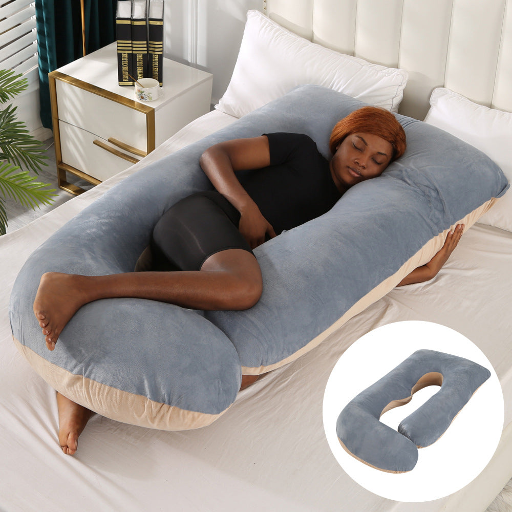 J-Shaped Pregnancy Pillow for Side Sleepers