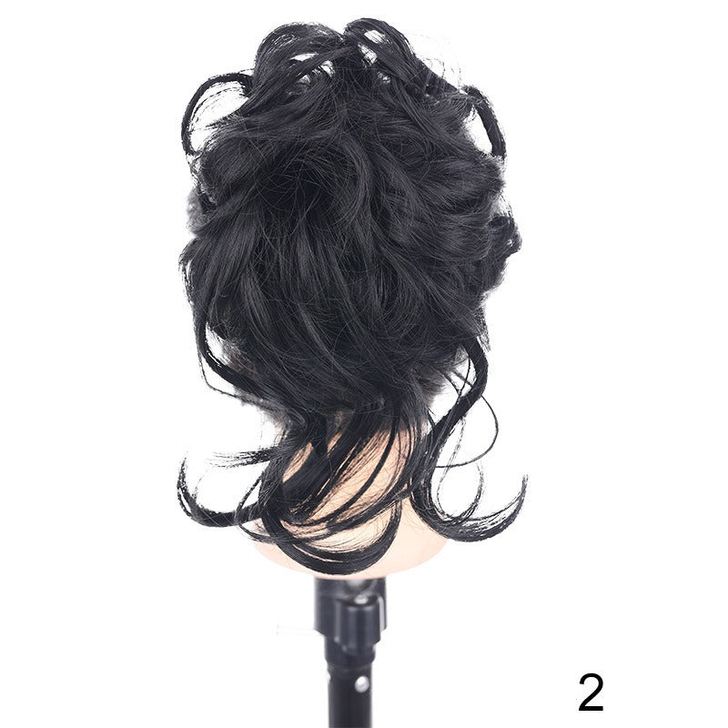 Synthetic Messy Curly Claw Hair Bun Chignon Hair Extensions Scrunchy Fake False Hair With Tail for Women Hairpieces - Korvel