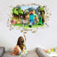 Minecraft run away My World Wall Stickers Living Room Children's Room Removable Decorative PVC Stickers - Korvel