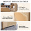 Modern minimalist storage cabinet MDF bed top cabinet Japanese rattan shoe cabinet, small home furniture - Korvel