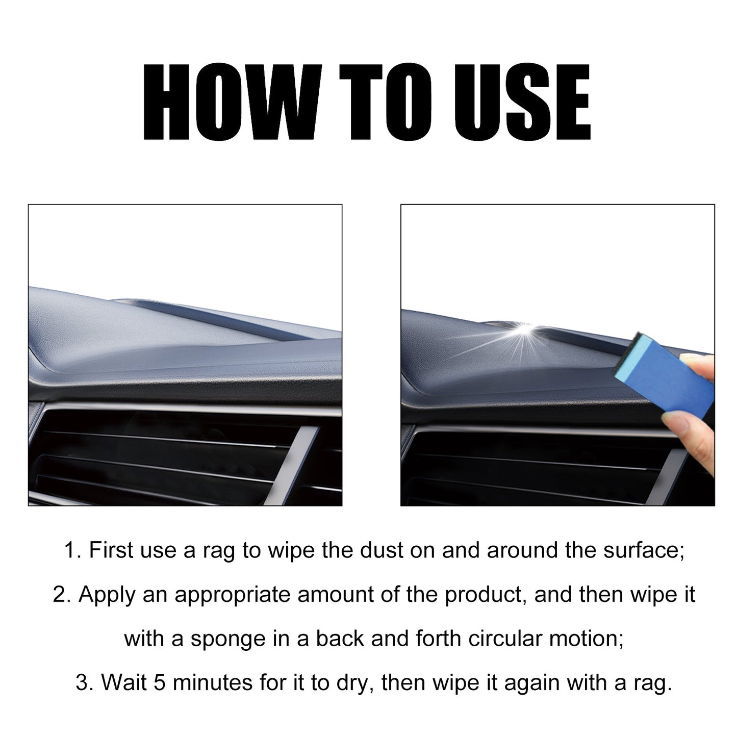 Plastic Restorer, Clean Interior Seat Dashboard Decontamination Polish Maintenance Refurbished Cleaner - Korvel