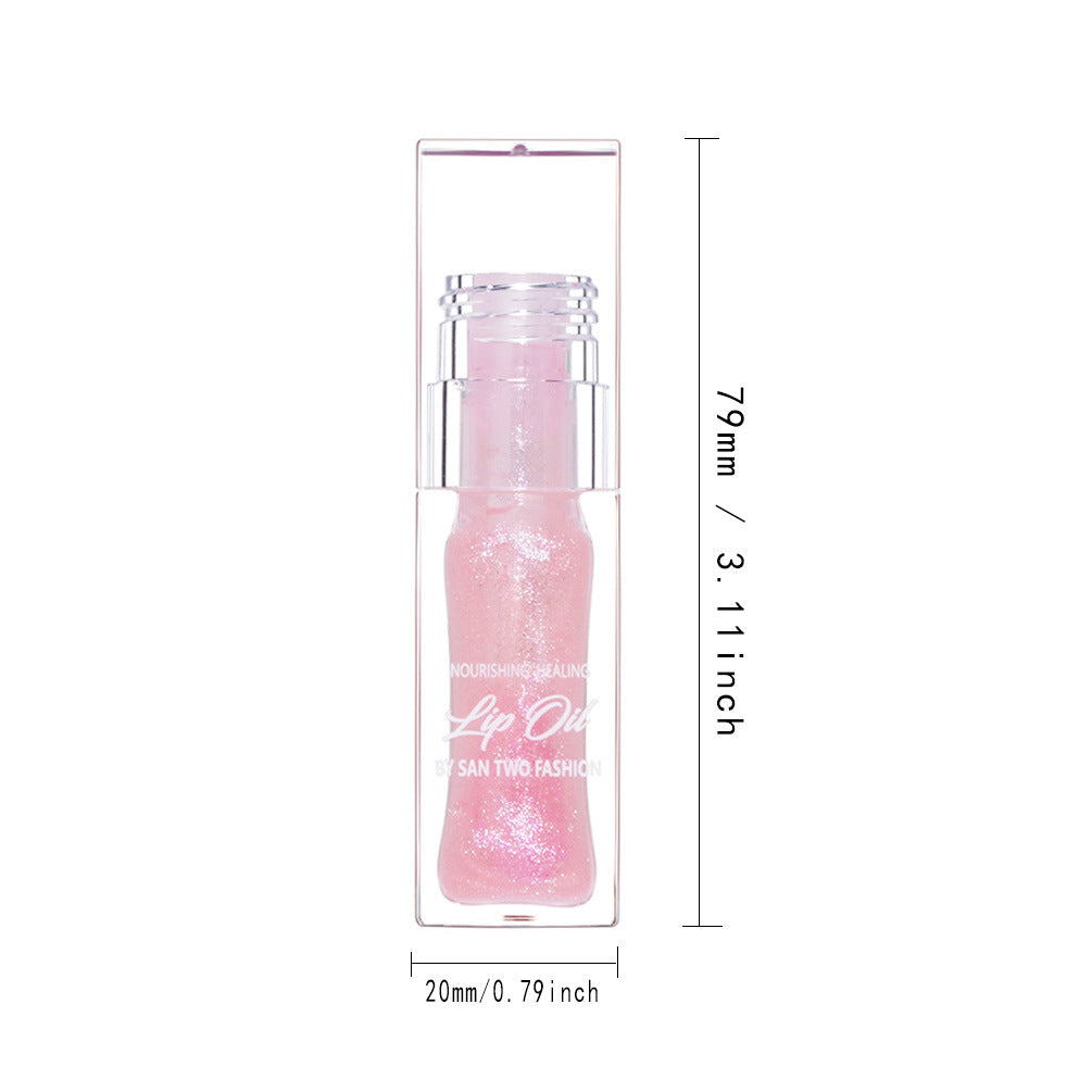 Hydrating Color Changing Lip Gloss Sparkling Shimmer Lip Oil Plumping Liquid Lipstick - Korvel