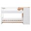 Twin Size House Bed with Two Drawers and Wardrobe - White