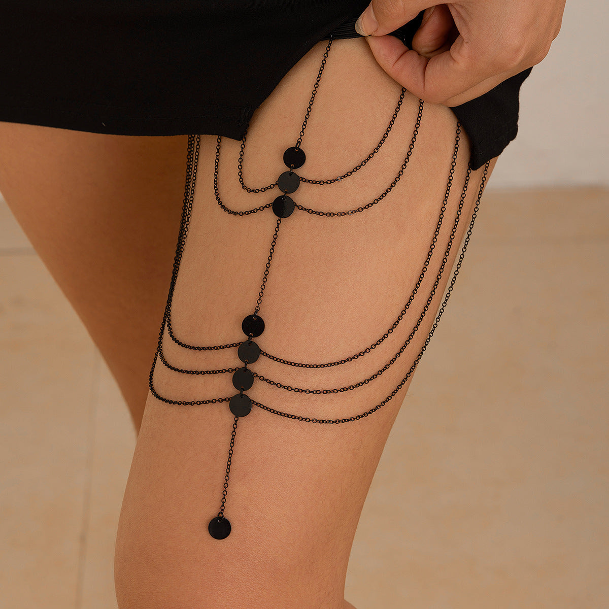 Elegant Butterfly Tassel Leg Chain for Women