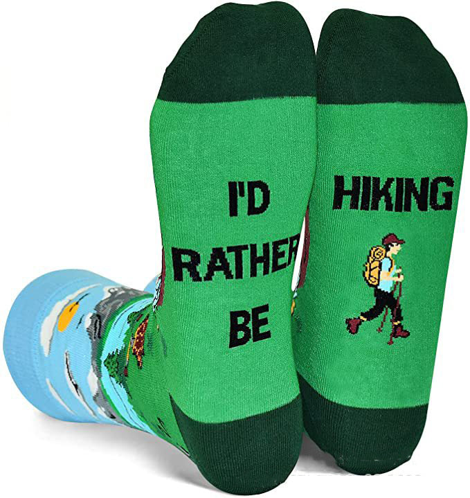English Letters Socks Outdoor Camping Fishing Mountain Climbing Ski Sports Tube Socks - Korvel