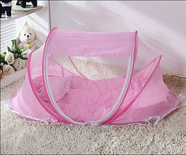 Newborn mosquito net baby mosquito cover Mongolian yurt with bottom baby bed mosquito net cover foldable mosquito net - Korvel
