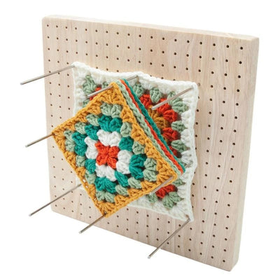 Wooden blocking board Manual wool grid board With 324 Small Holes For Setting Sewing - Korvel