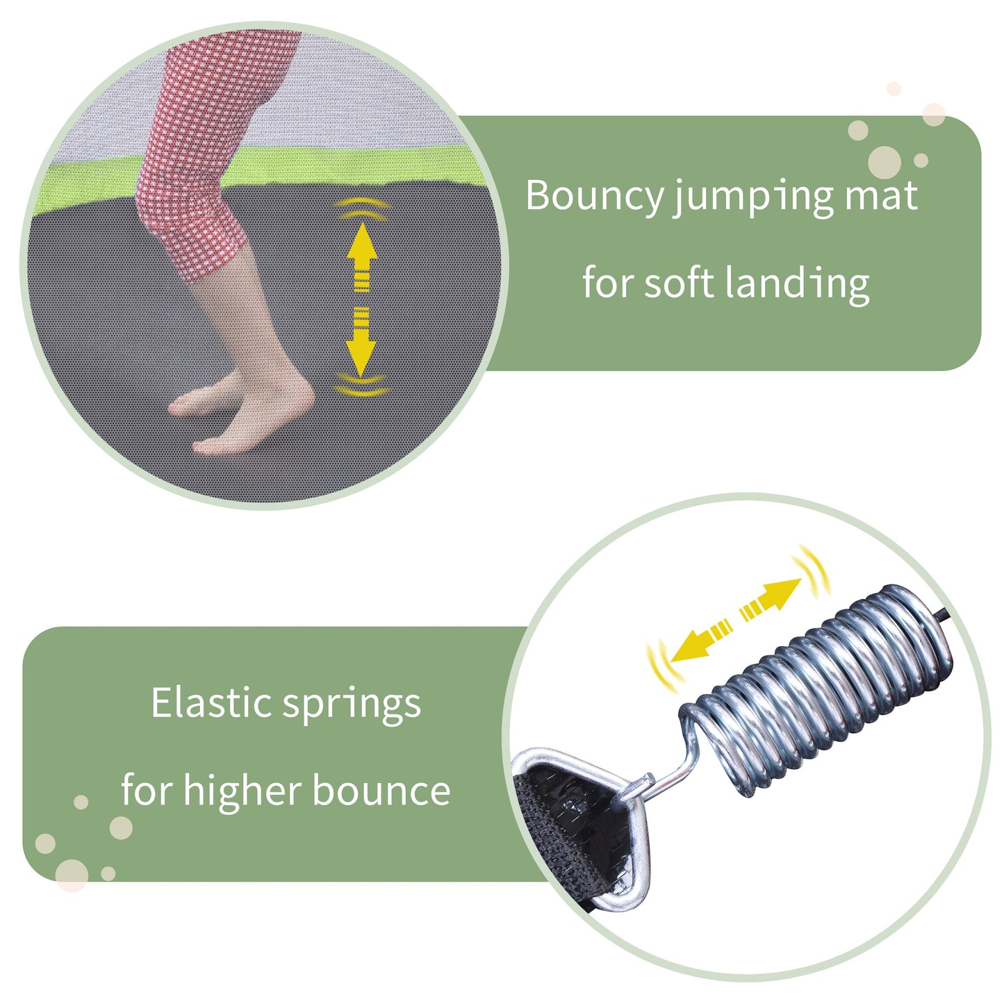 Trampolín para Niños de 55'' con Red de Seguridad - Diversión Interior/Exterior