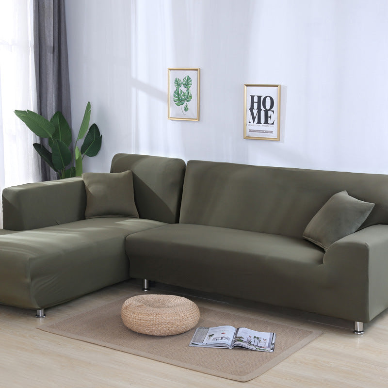Solid color sofa cover, elastic tight package, full cover, fabric sofa cover, sofa cushion, sofa cover - Korvel