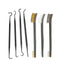 7pcs/Set 3pcs Steel Wire Brush + 4pcs Nylon Pick Set Universal Gun Hunting Cleaning Kit Tactical Rifle Pistol Gun Cleaning Tool - Korvel