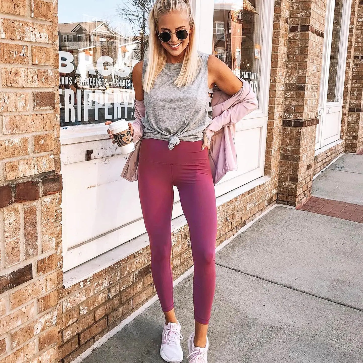 NEW YOUNG 3 Pack High Waisted Leggings with Pockets for Women