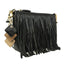 Sac en cuir à franges Willow - Noir minuit