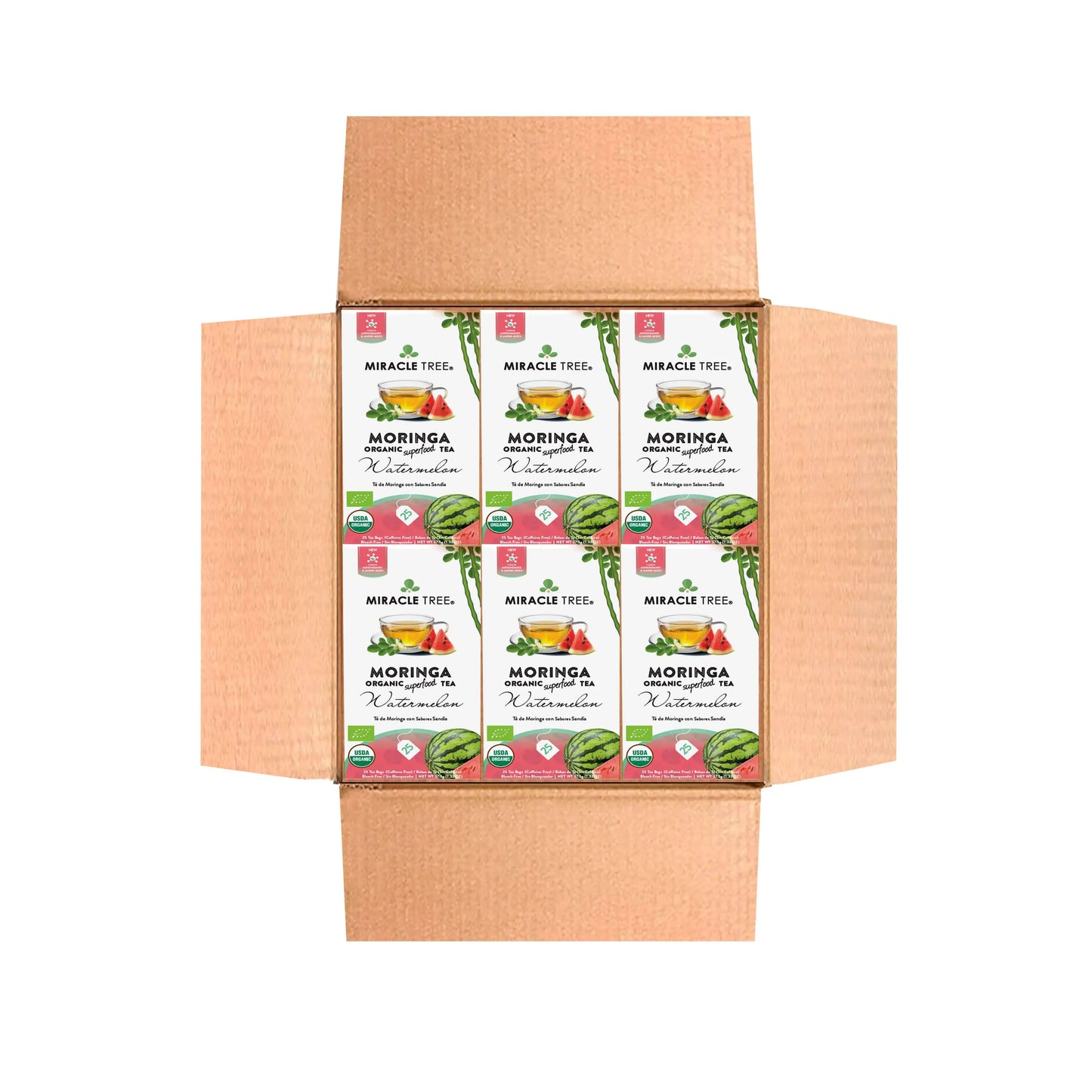 Thé Moringa Bio au Goût de Pastèque